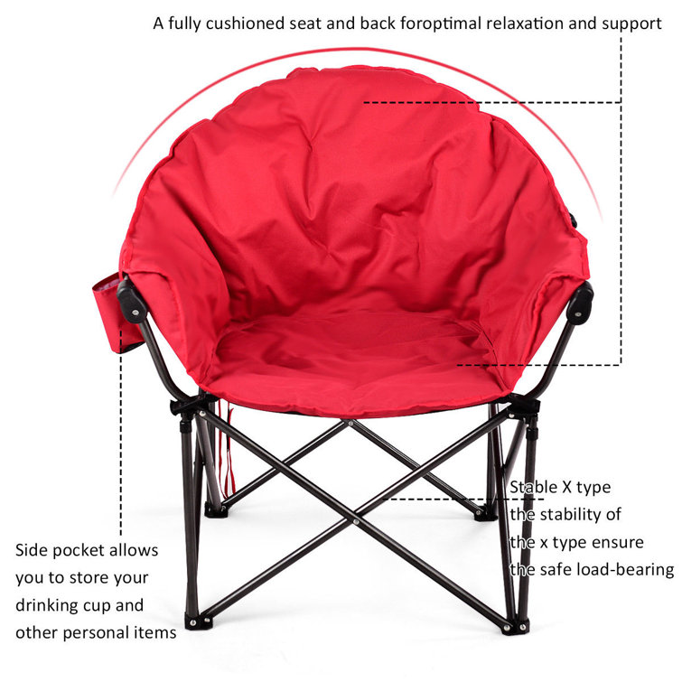 Round folding camping discount chair